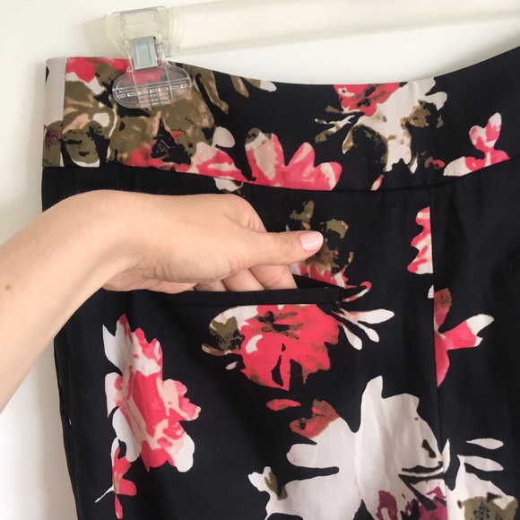LOFT FLORAL WORK PANTS - Picture 4 of 6